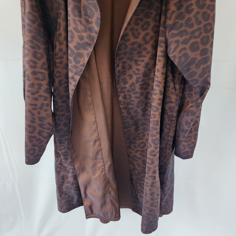 Mycra Pac Donatella Leopard Print Hooded Rain Coat - Picture 6 of 15